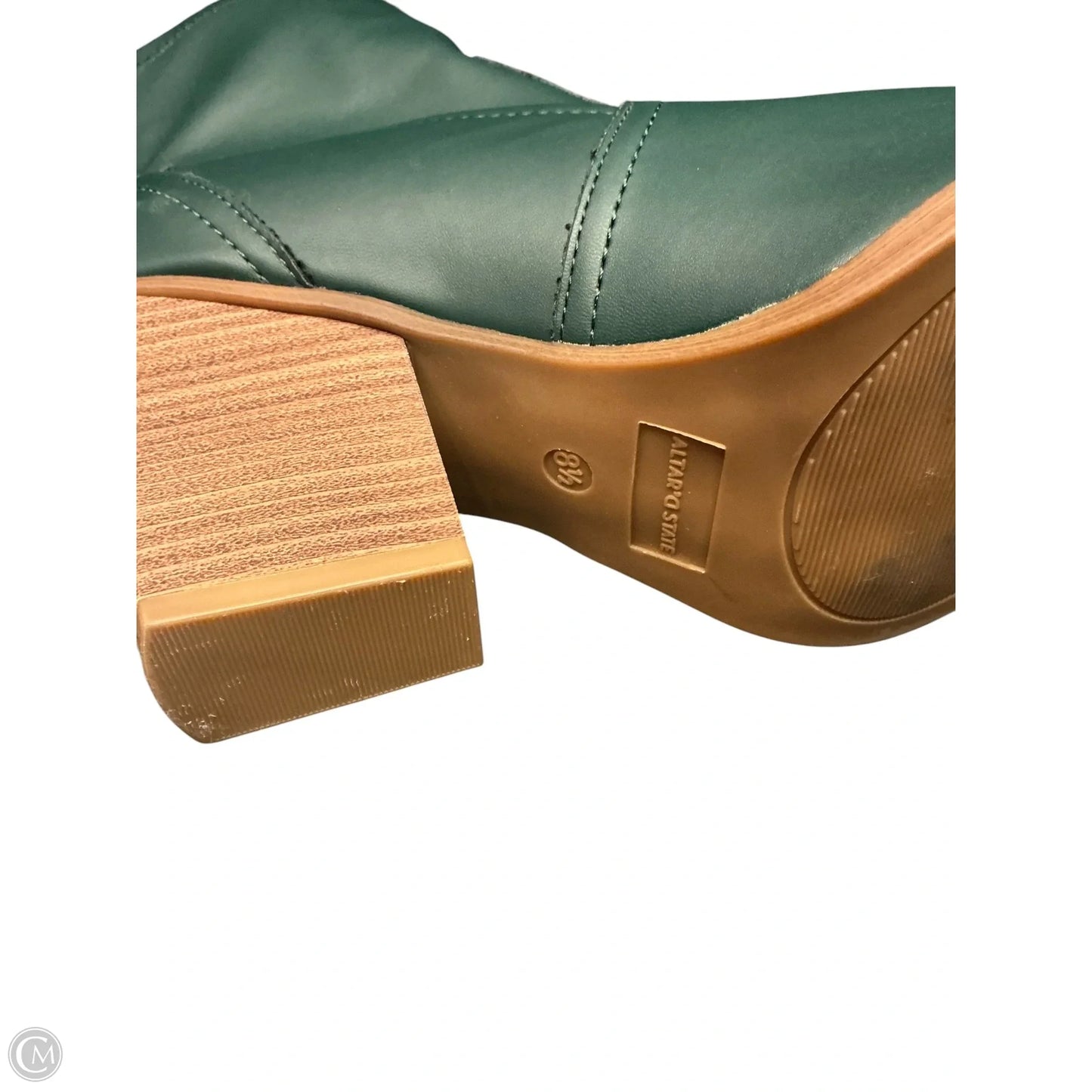Boots Ankle Heels By Altard State In Green, Size: 8.5