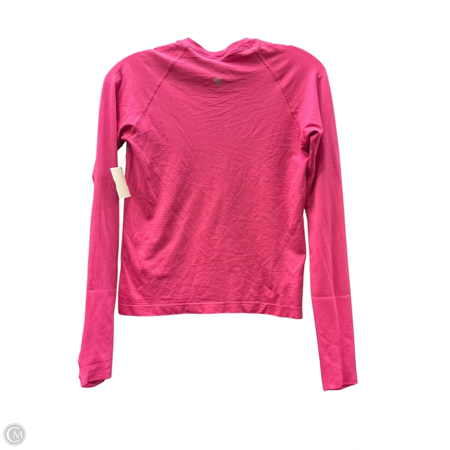 Athletic Top Long Sleeve Collar By Lululemon In Pink, Size: S