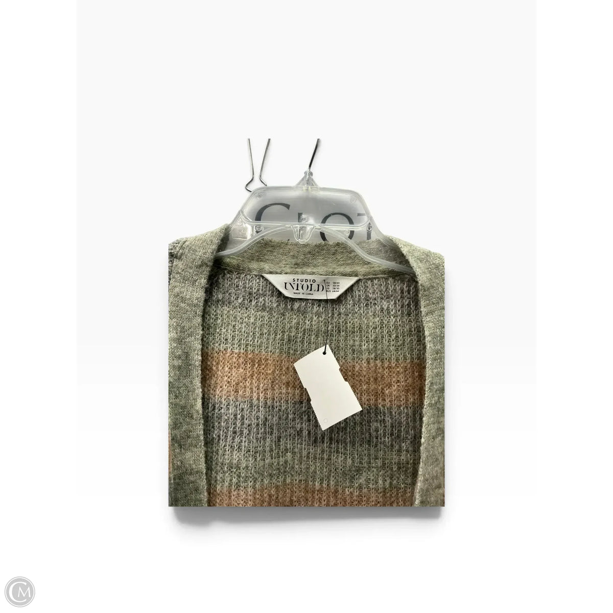 Cardigan By Clothes Mentor In Striped Pattern, Size: 4x
