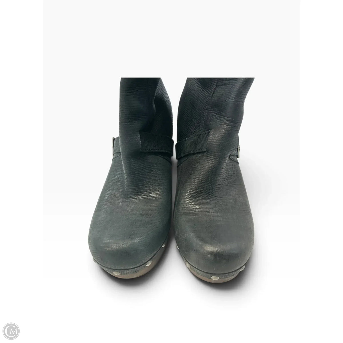 Boots Mid-calf Flats By Ugg In Black, Size: 10