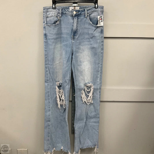 Jeans Straight By Risen In Blue, Size: 8