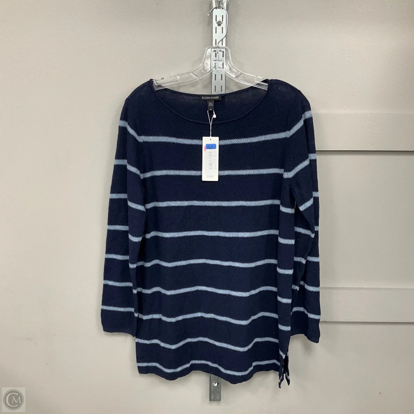 Top Long Sleeve By Eileen Fisher In Blue, Size: S