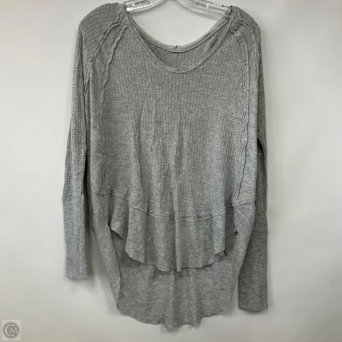 Top Long Sleeve Basic By Urban Outfitters In Grey, Size: Xs
