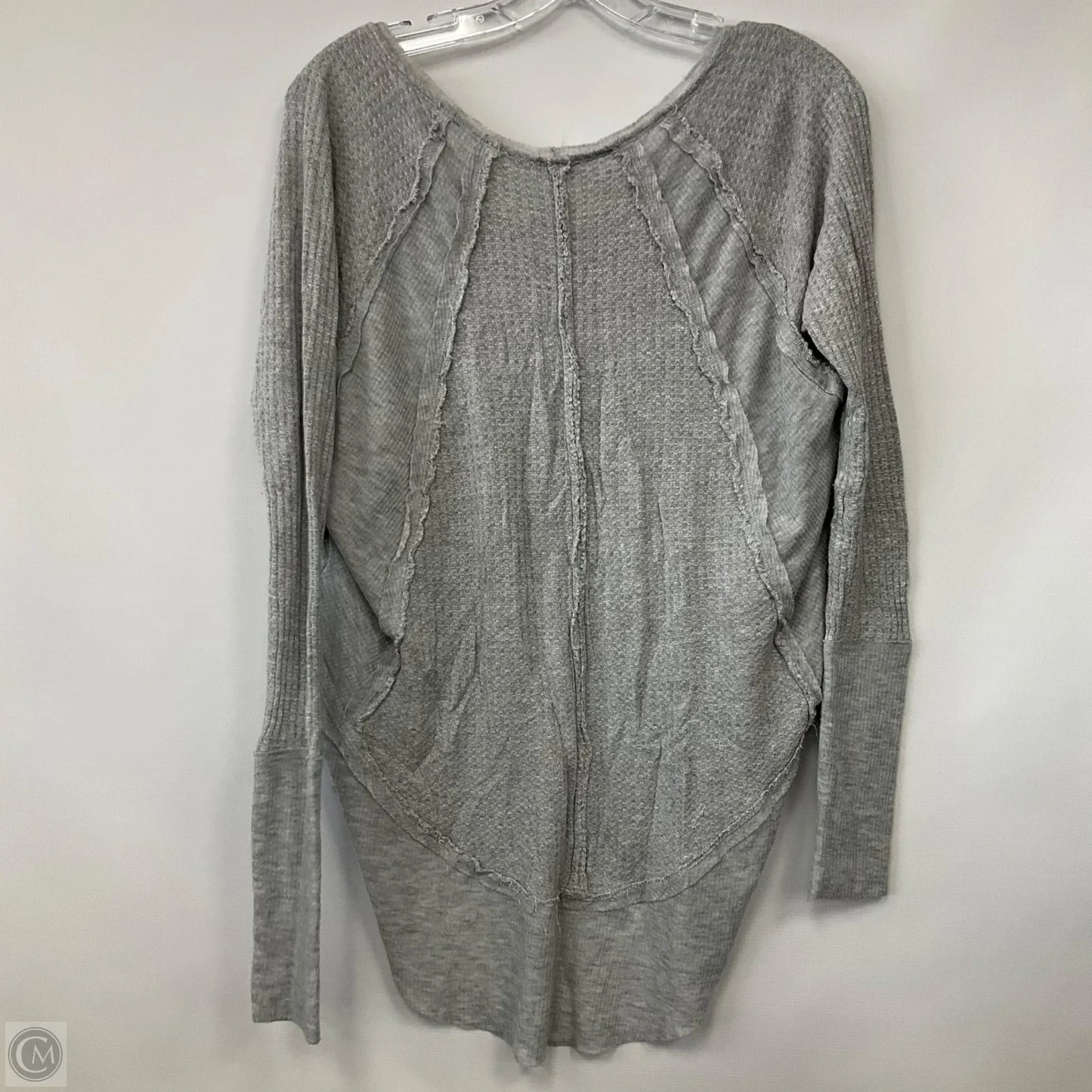 Top Long Sleeve Basic By Urban Outfitters In Grey, Size: Xs