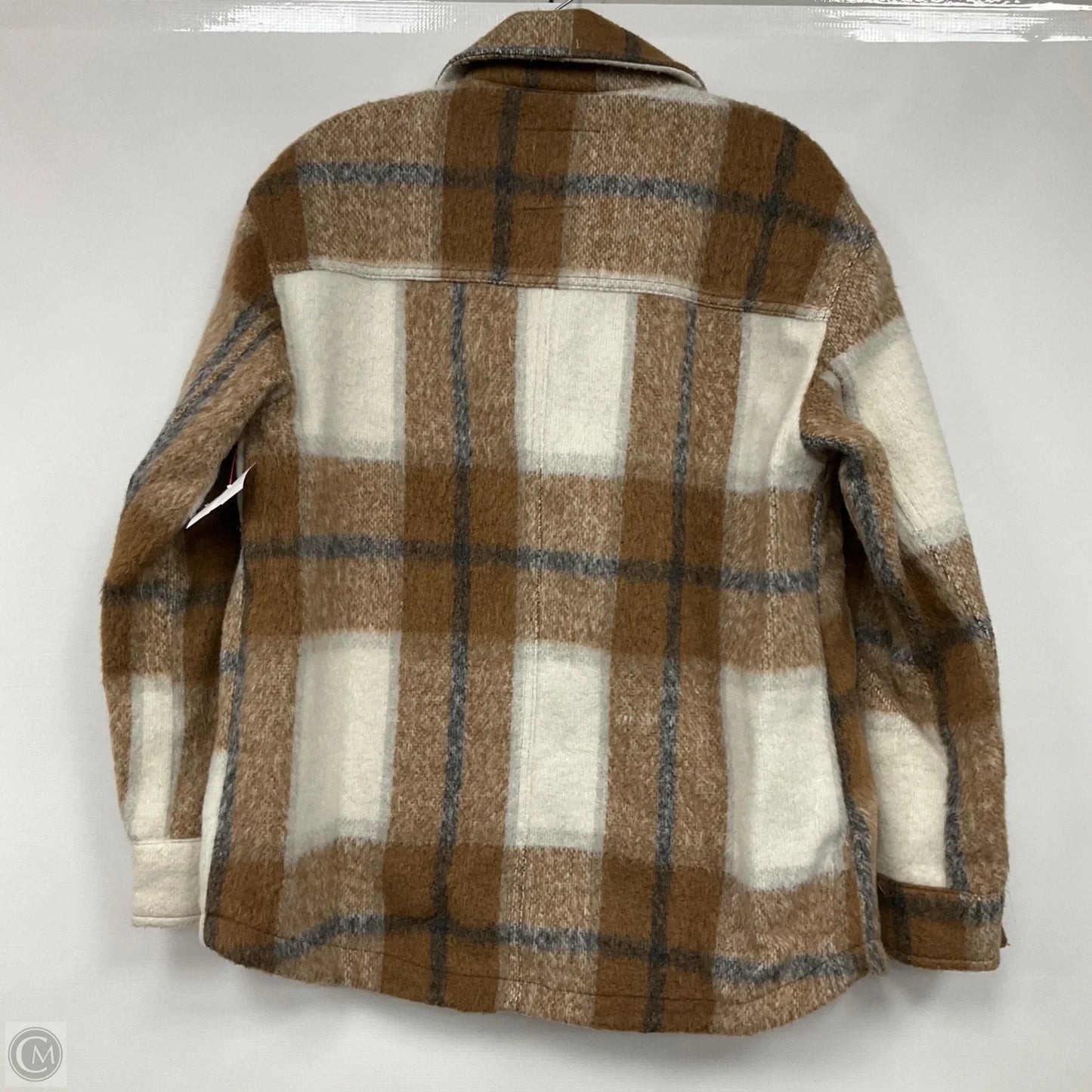 Jacket Shirt By Clothes Mentor In Plaid Pattern, Size: M