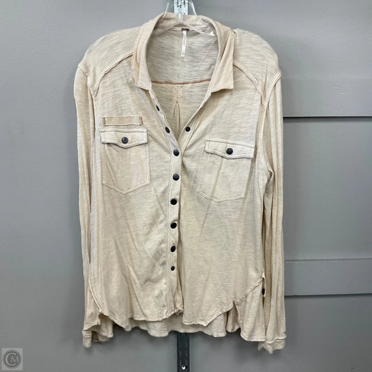 Top Long Sleeve By Free People In Beige, Size: Xs