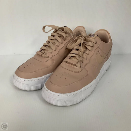Shoes Sneakers By Nike In Tan & White, Size: 10.5