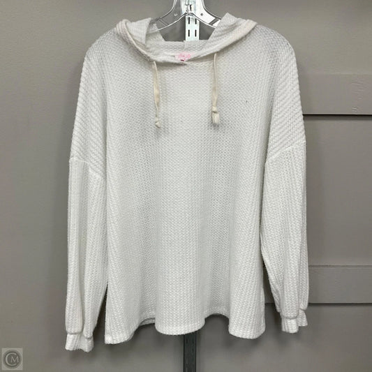 Top Long Sleeve By Pink Lily In White, Size: M