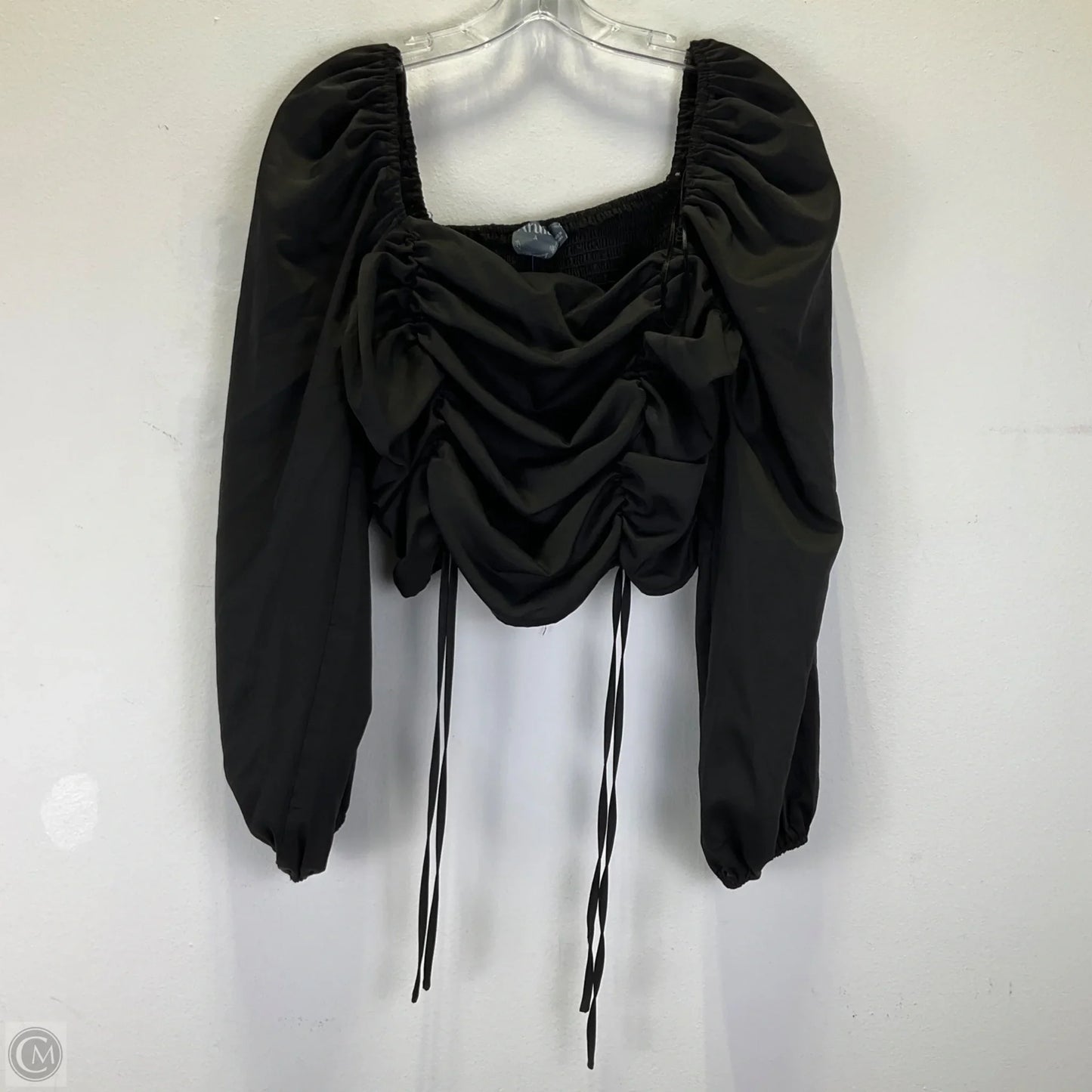 Top 3/4 Sleeve By Arula In Black, Size: 1x