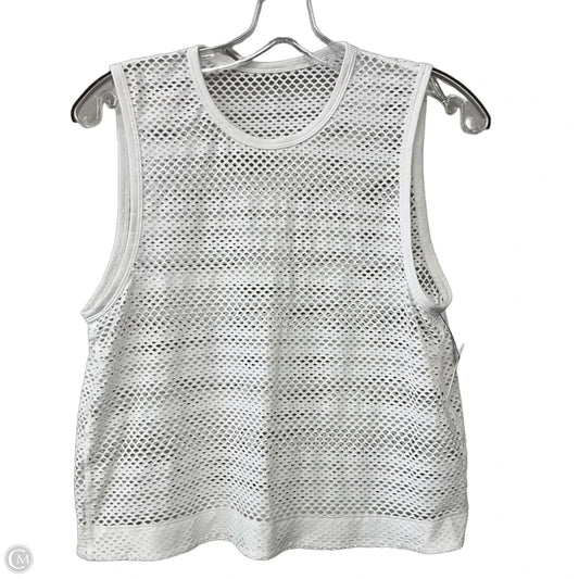 Athletic Tank Top By Lululemon In White, Size: 8