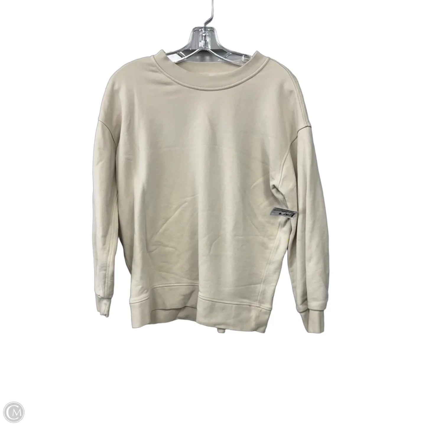 Sweatshirt Crewneck By Lululemon In Tan, Size: 4
