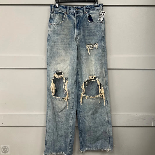 Jeans Wide Leg By We The Free In Blue Denim, Size: 0