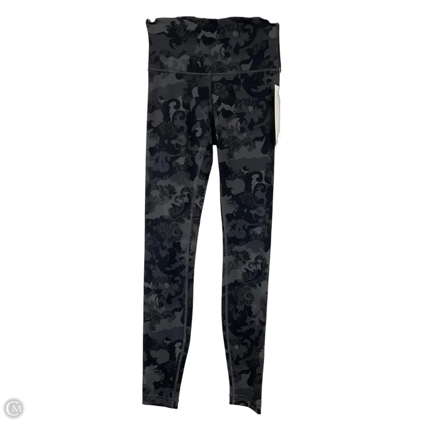 Athletic Leggings By Lululemon In Black & Grey, Size: 4
