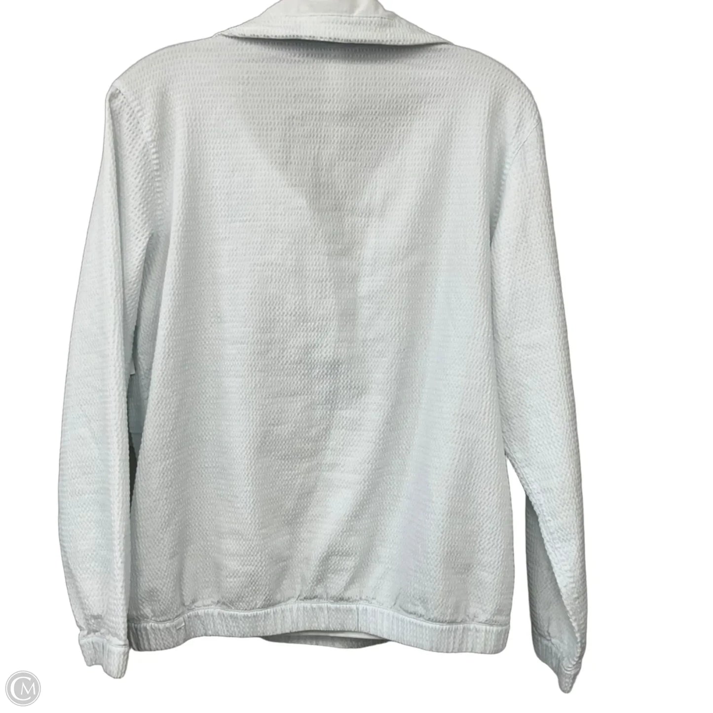 Athletic Top Long Sleeve Collar By Lululemon In White, Size: 6