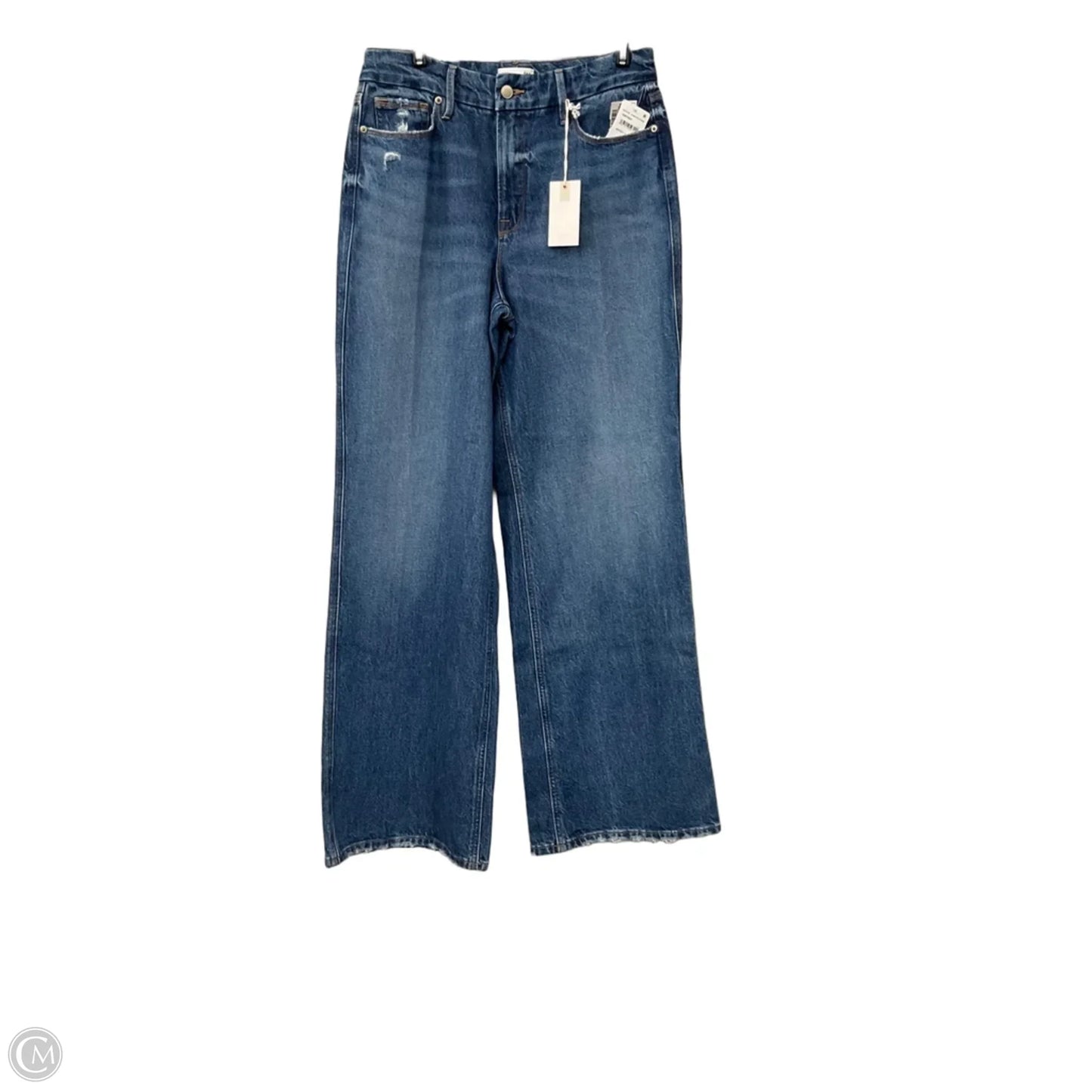 Jeans Wide Leg By Good American In Blue Denim, Size: 6