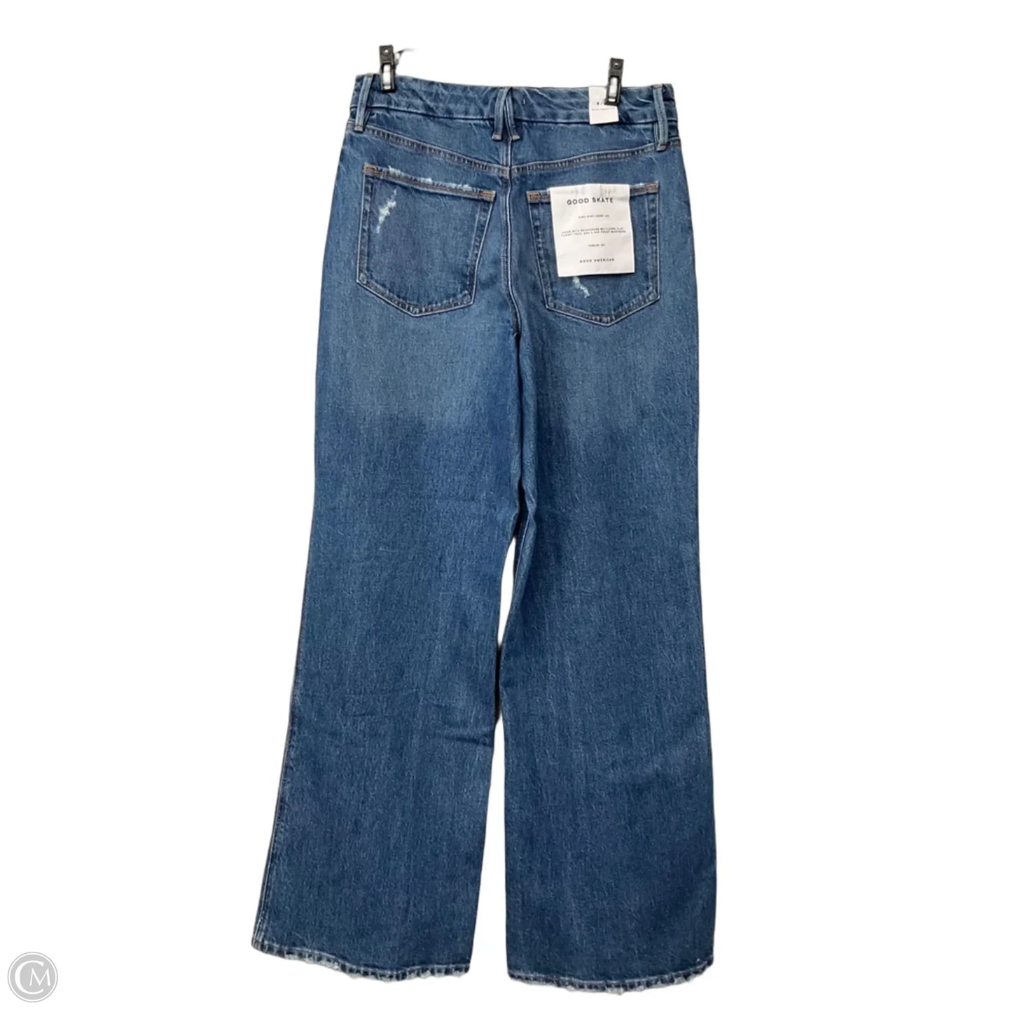 Jeans Wide Leg By Good American In Blue Denim, Size: 6