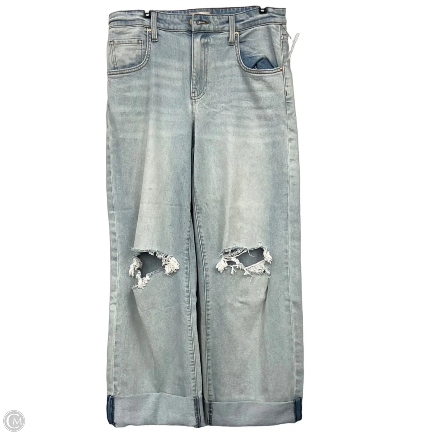 Jeans Wide Leg By Kut In Blue Denim, Size: 4