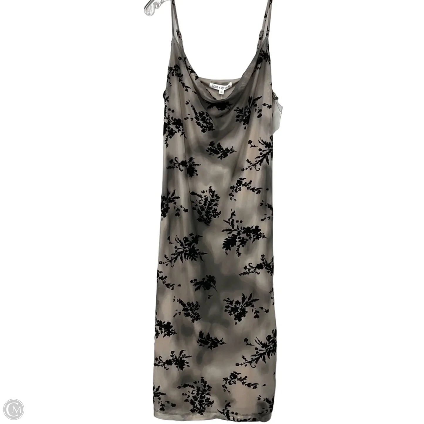 Dress Casual Midi By Clothes Mentor In Black & Tan, Size: Xl