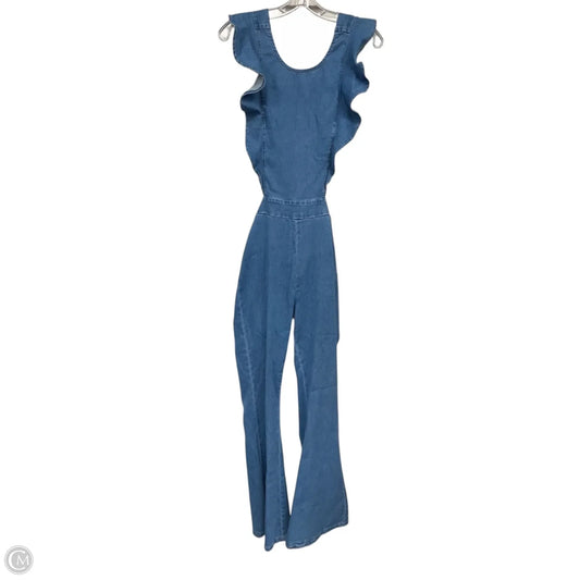 Jumpsuit By Clothes Mentor In Blue Denim, Size: S