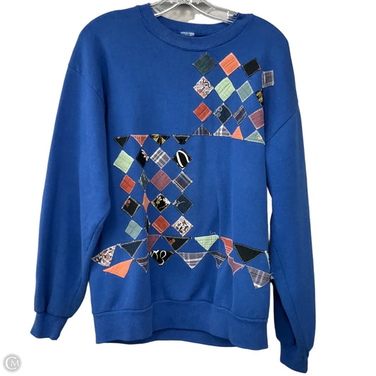 Sweatshirt Crewneck By Madewell In Blue, Size: S