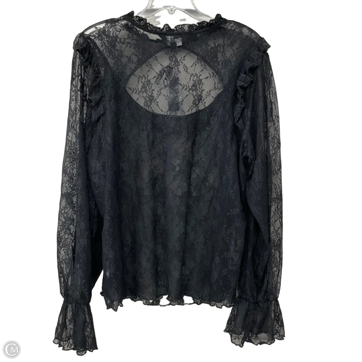 Top Long Sleeve By Torrid In Black, Size: 2x