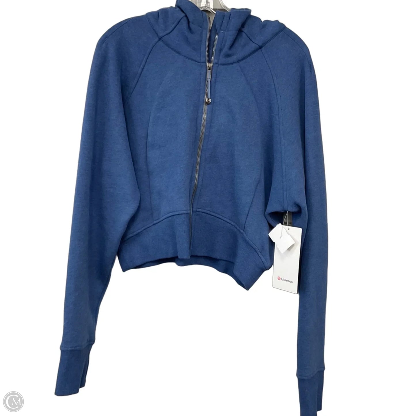 Sweatshirt Hoodie By Lululemon In Blue, Size: 14