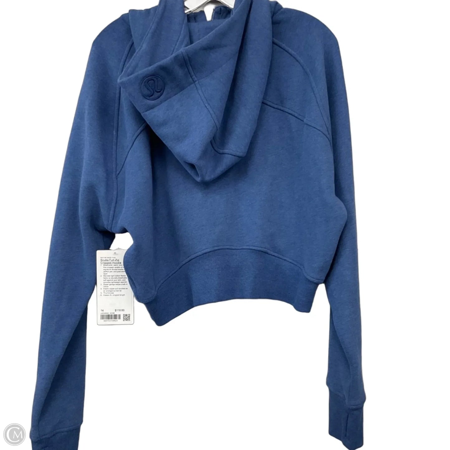 Sweatshirt Hoodie By Lululemon In Blue, Size: 14