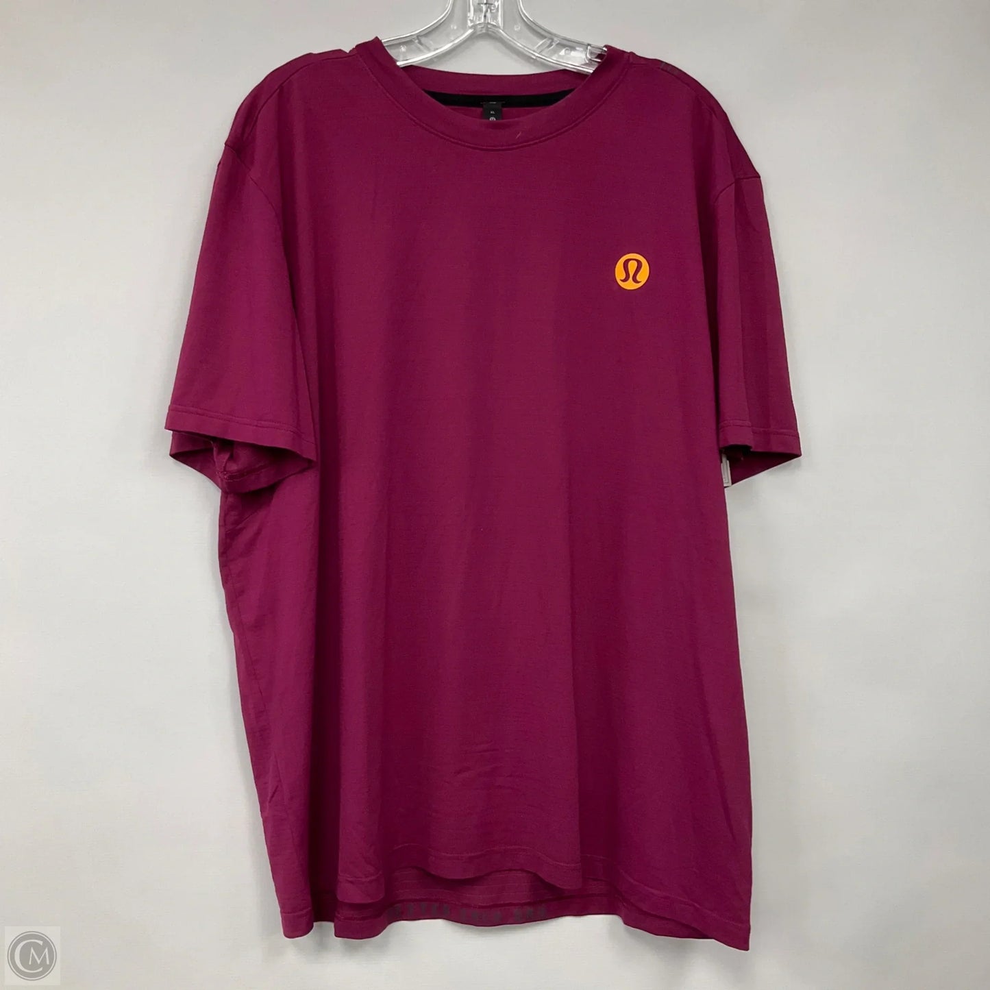 Athletic Top Short Sleeve By Lululemon In Pink, Size: Xl