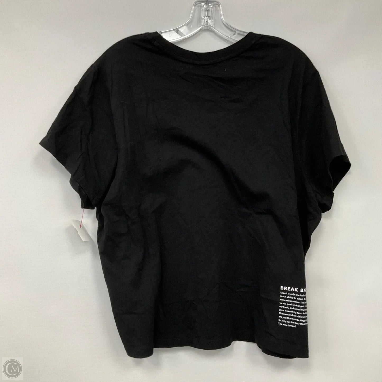 Top Short Sleeve Basic By Athleta In Black, Size: 1x