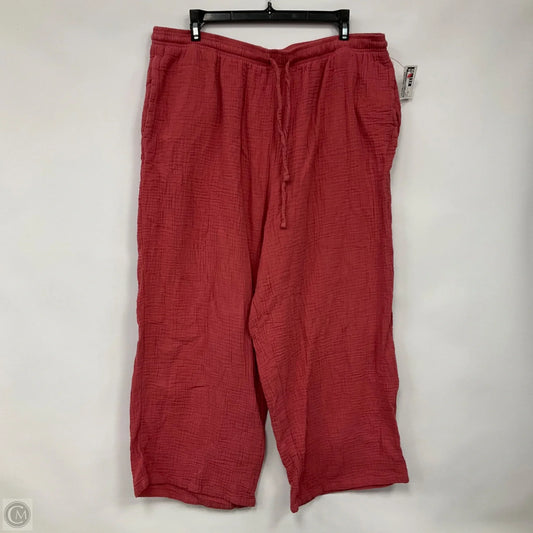 Pants Linen By Jessica Simpson In Coral, Size: Xl