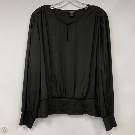 Blouse Long Sleeve By Simply Vera In Black, Size: Xxl