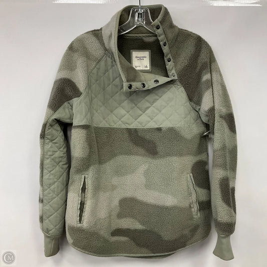 Top Long Sleeve By Abercrombie And Fitch In Green, Size: S