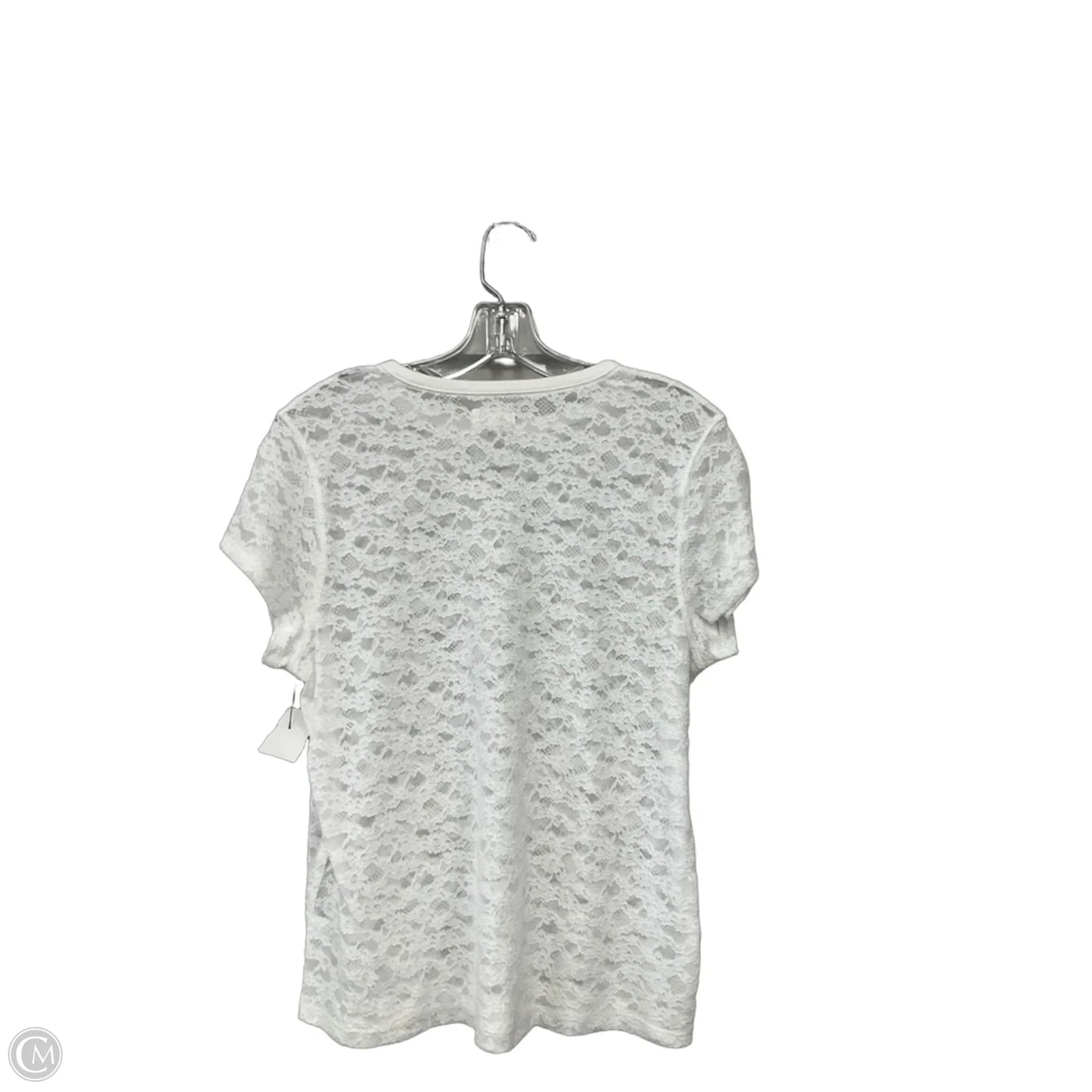 Top Short Sleeve By Aerie In White, Size: L