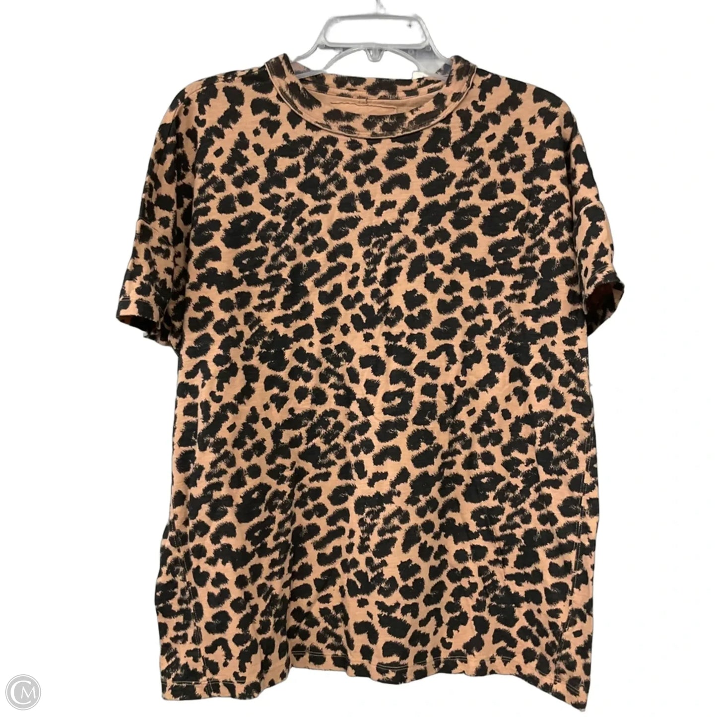 Top Short Sleeve Basic By Aerie In Animal Print, Size: Xxs