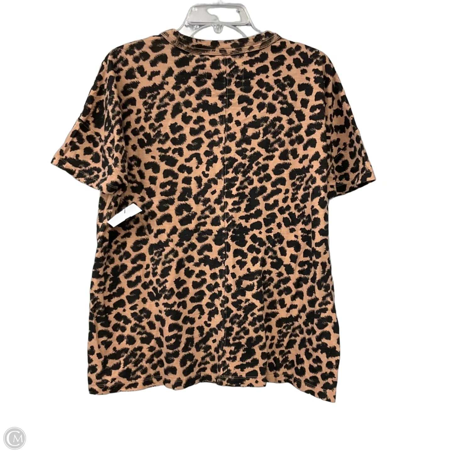 Top Short Sleeve Basic By Aerie In Animal Print, Size: Xxs