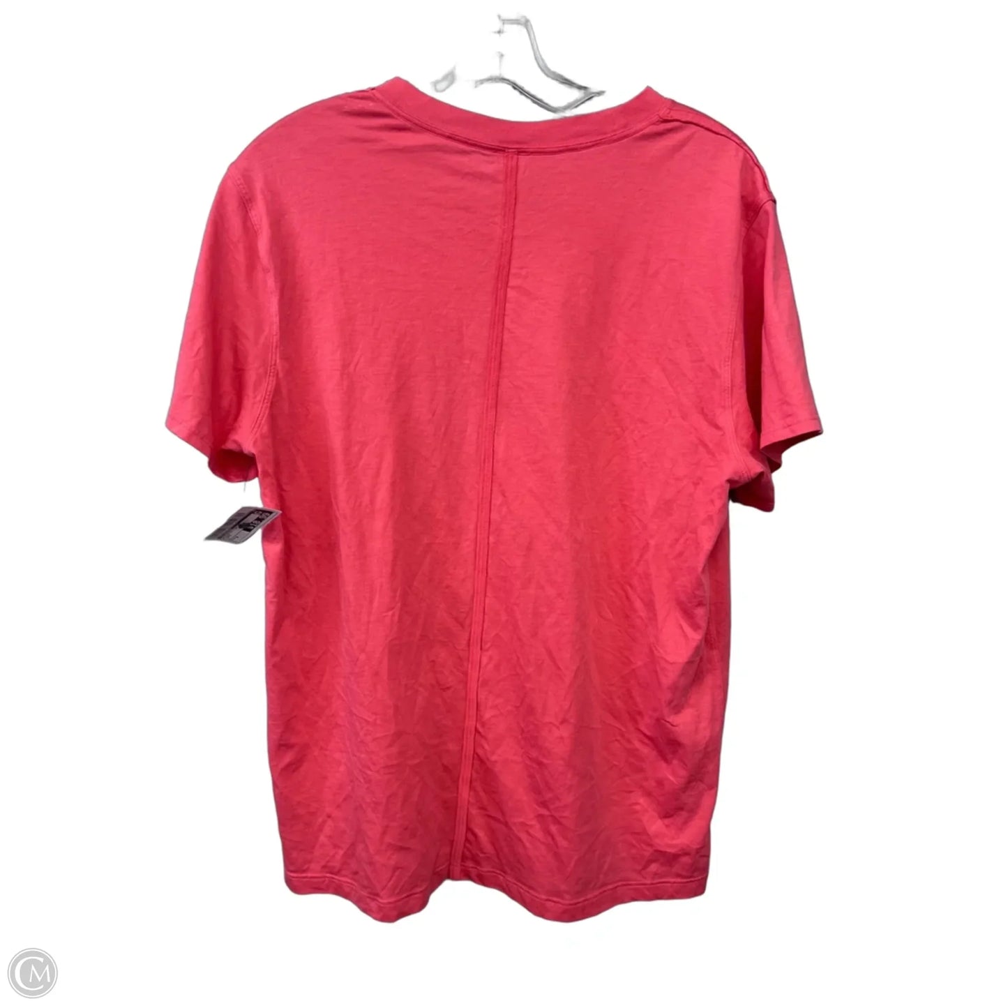 Athletic Top Short Sleeve By Lululemon In Coral, Size: 6