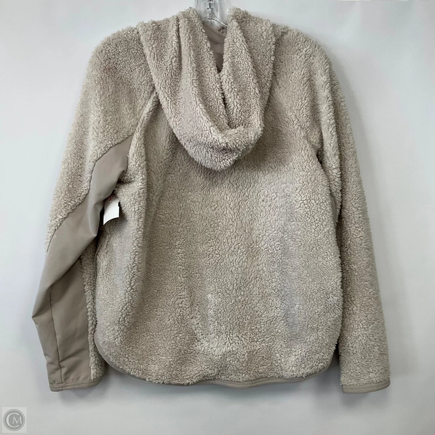 Sweatshirt Hoodie By Nike In Beige, Size: M