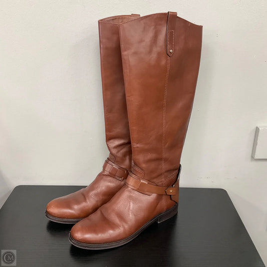 Boots Designer By Tory Burch In Brown, Size: 10