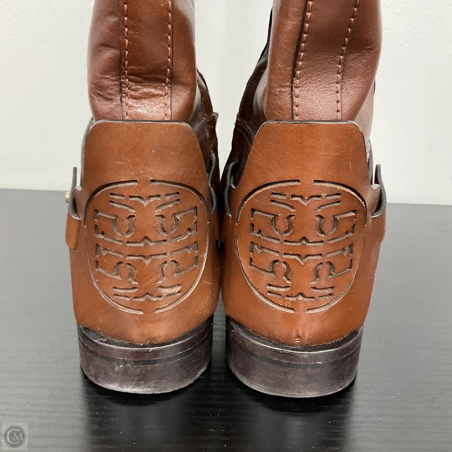 Boots Designer By Tory Burch In Brown, Size: 10