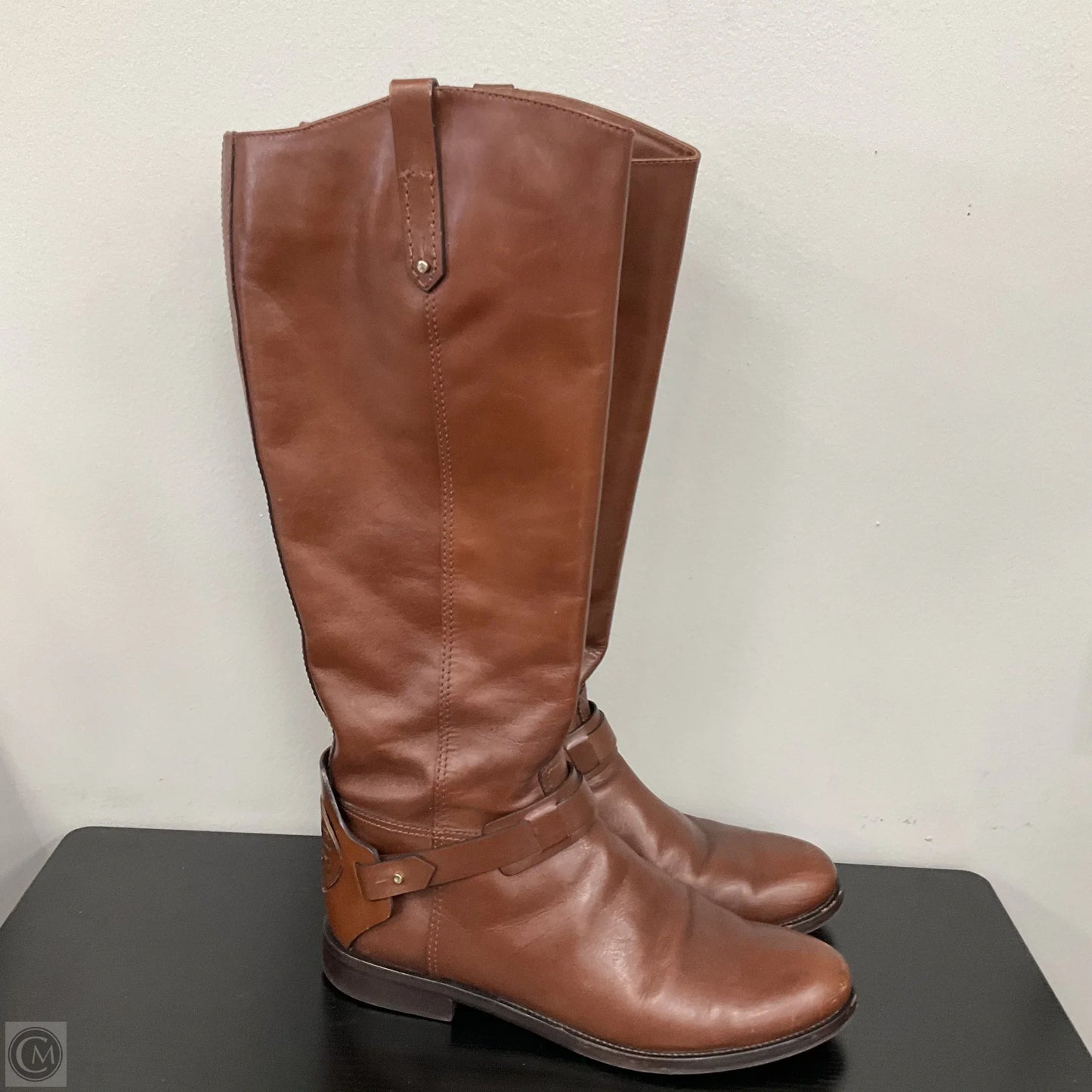 Boots Designer By Tory Burch In Brown, Size: 10