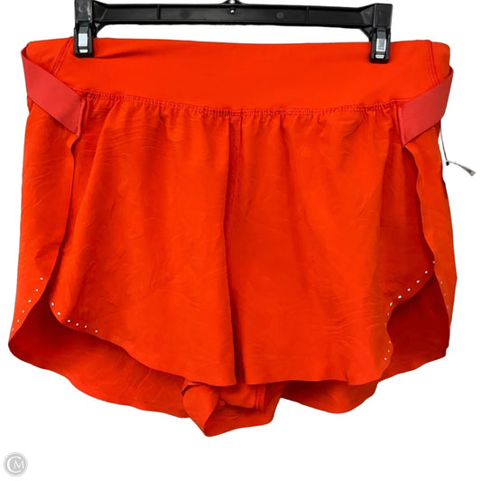 Athletic Shorts By Lululemon In Orange, Size: 8