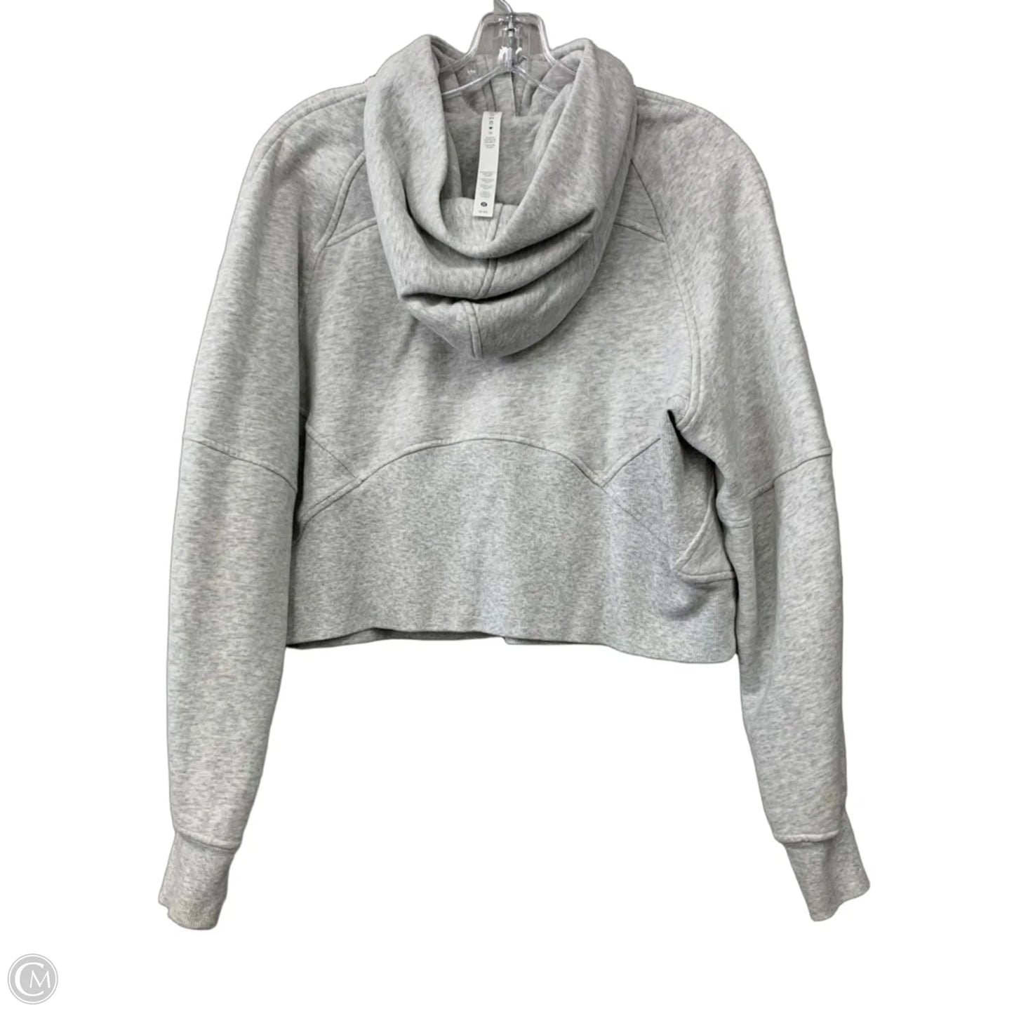 Sweatshirt Hoodie By Lululemon In Grey, Size: S