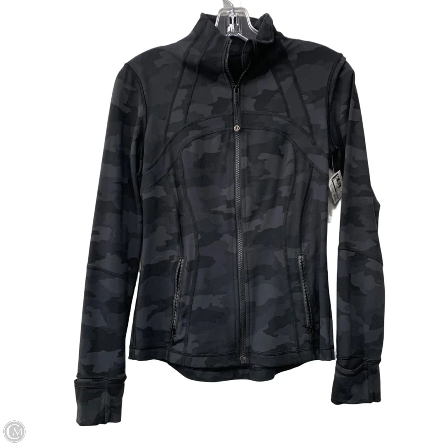 Athletic Jacket By Lululemon In Black, Size: 6