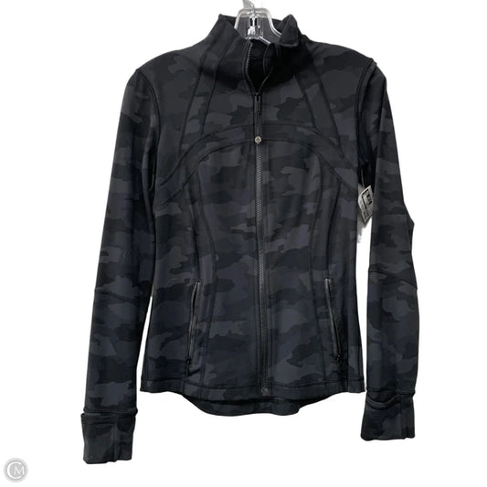 Athletic Jacket By Lululemon In Black, Size: 6