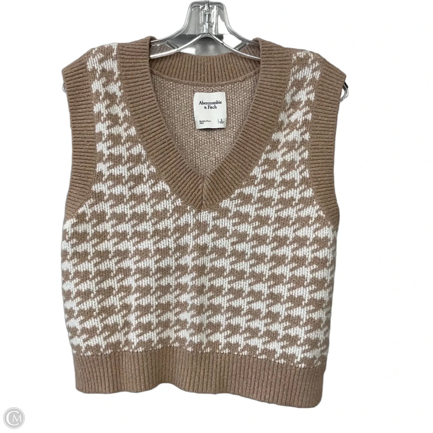 Vest Sweater By Abercrombie And Fitch In Brown, Size: S