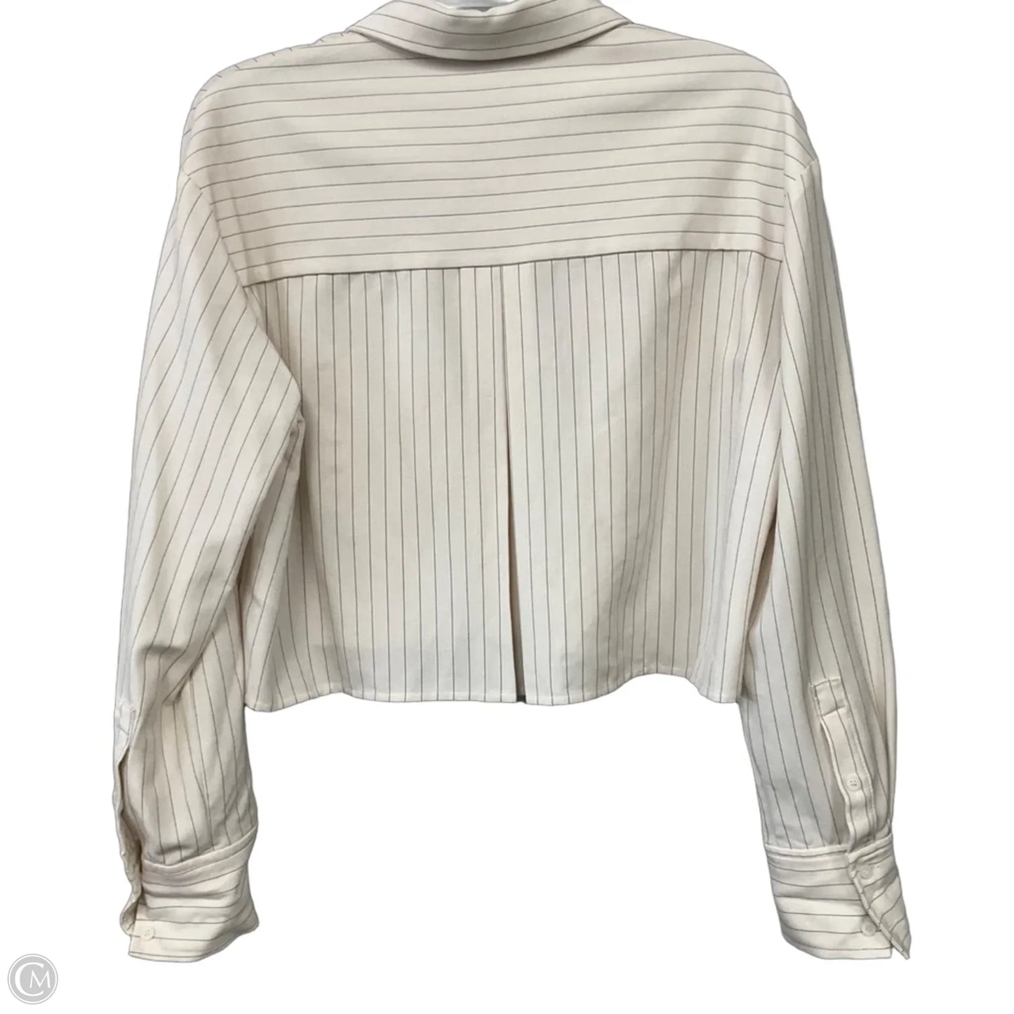 Top Long Sleeve By Elodie In Striped Pattern, Size: M