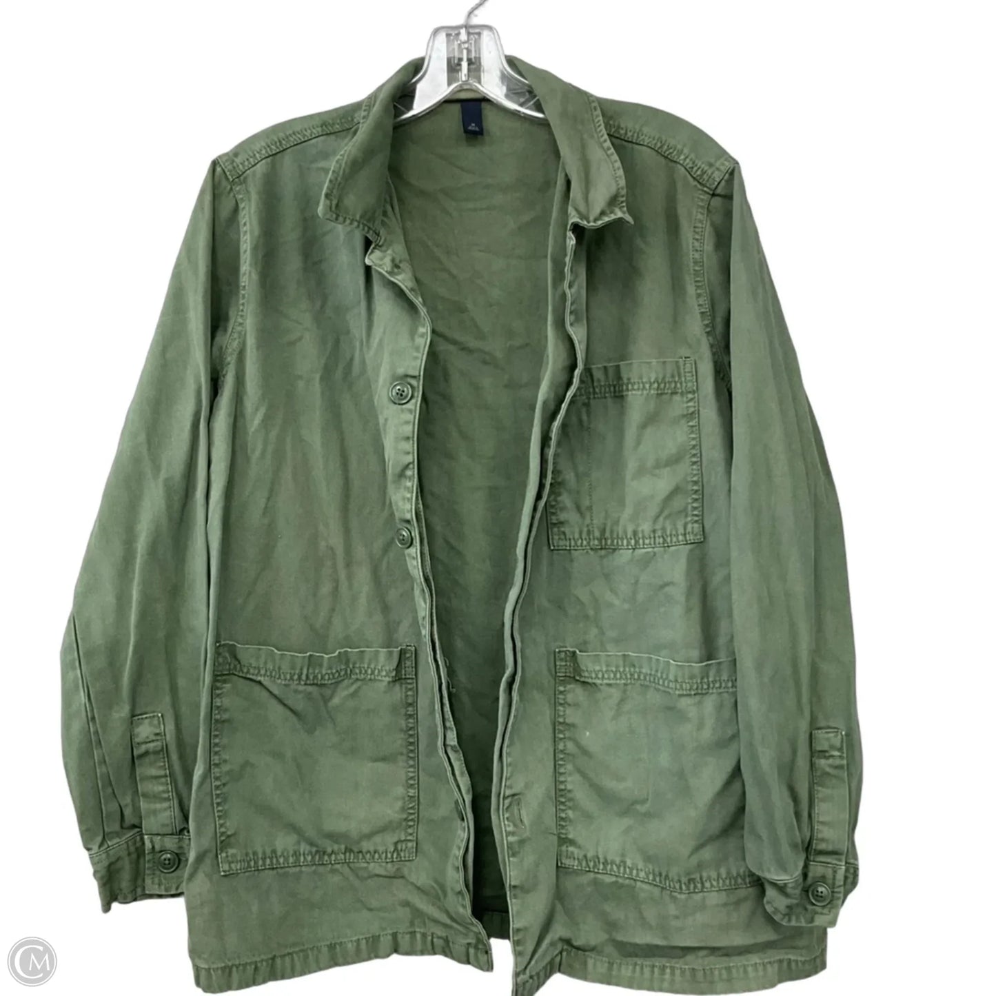 Jacket Shirt By Universal Thread In Green, Size: M