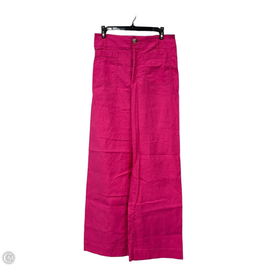 Pants Wide Leg By Maeve In Pink, Size: 8