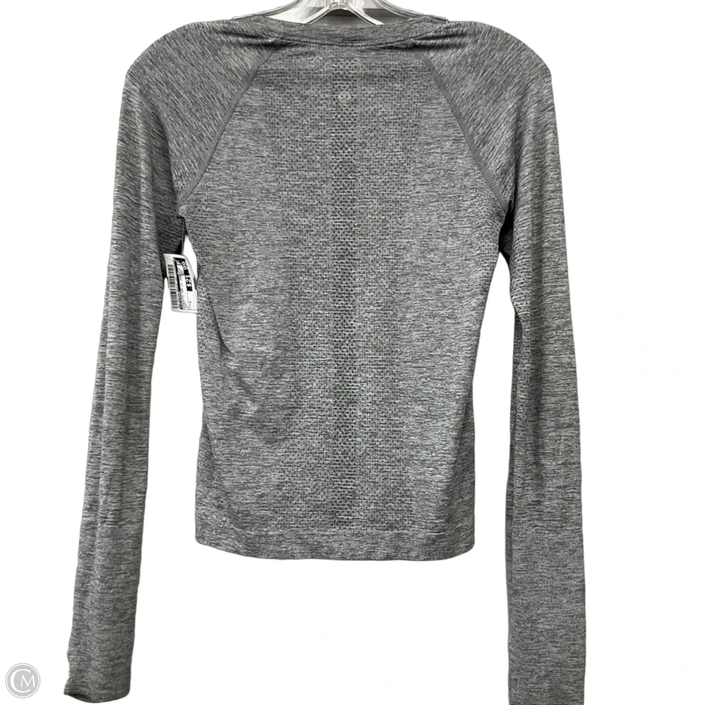 Athletic Top Long Sleeve Crewneck By Lululemon In Grey, Size: 4