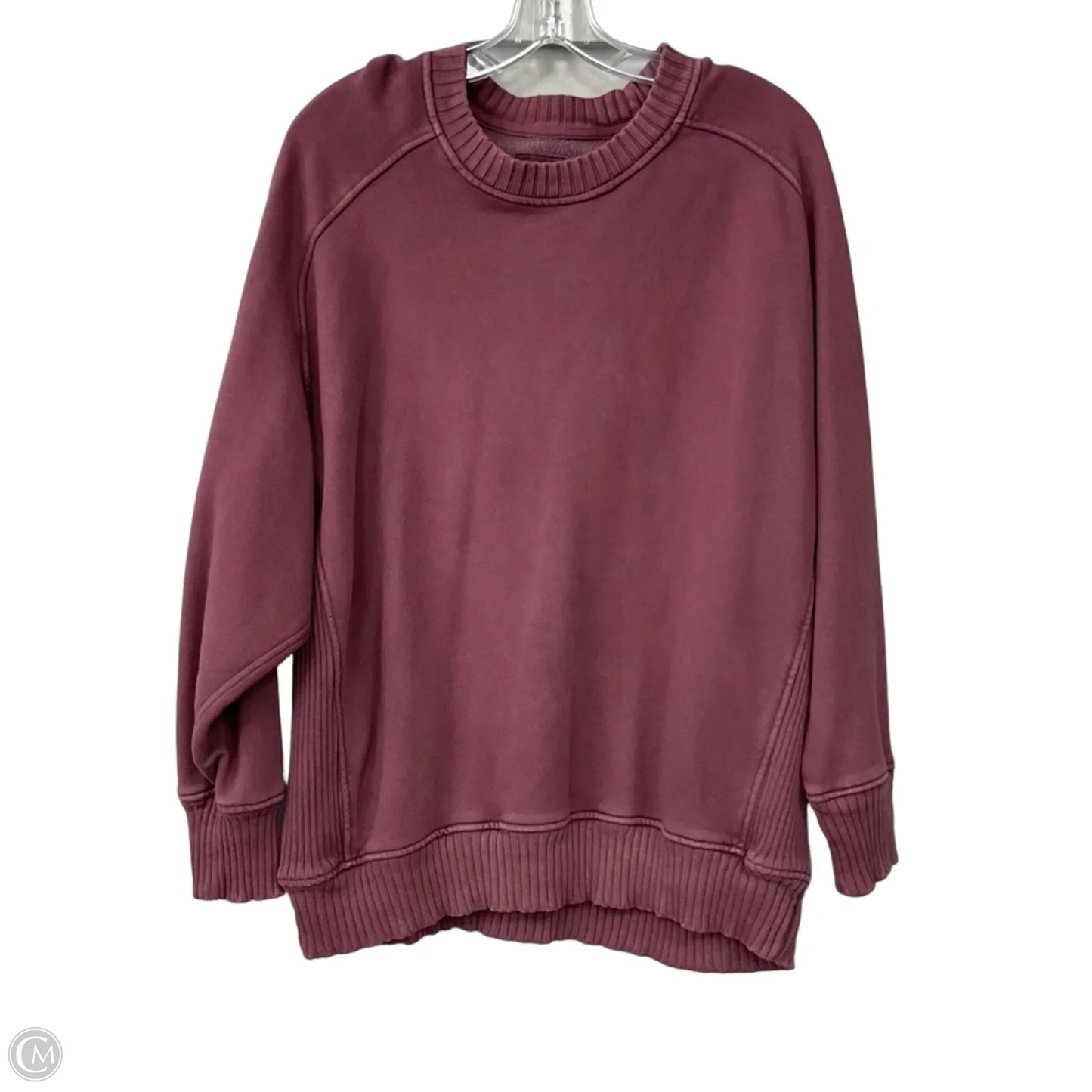 Sweatshirt Crewneck By Aerie In Maroon, Size: S